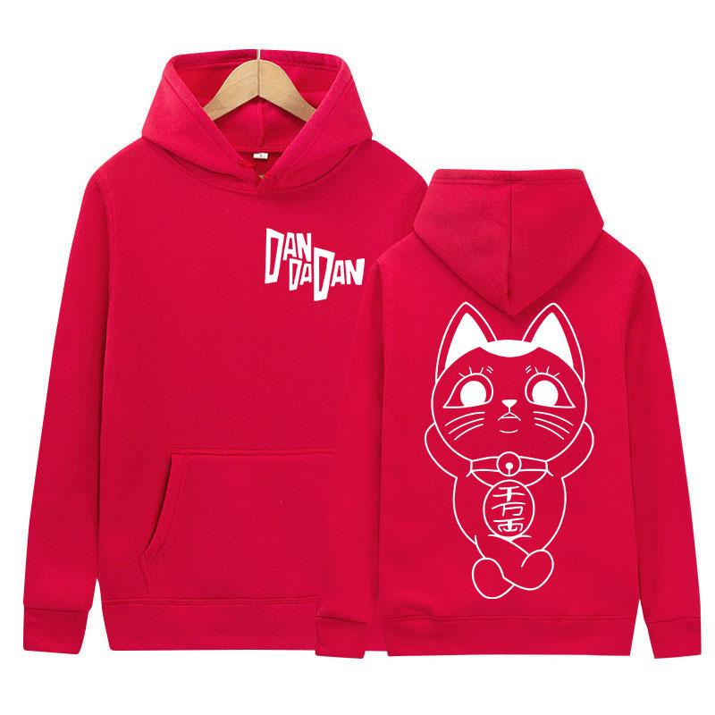 Anime Dandadan Okarun Dan Da Dan Graficzna Bluza z Kapturem Męska Damska Luźna Oversize Bluza z Kapturem Sweter Moda Wysoka Jakość Polarowe Bluzy z Kapturem