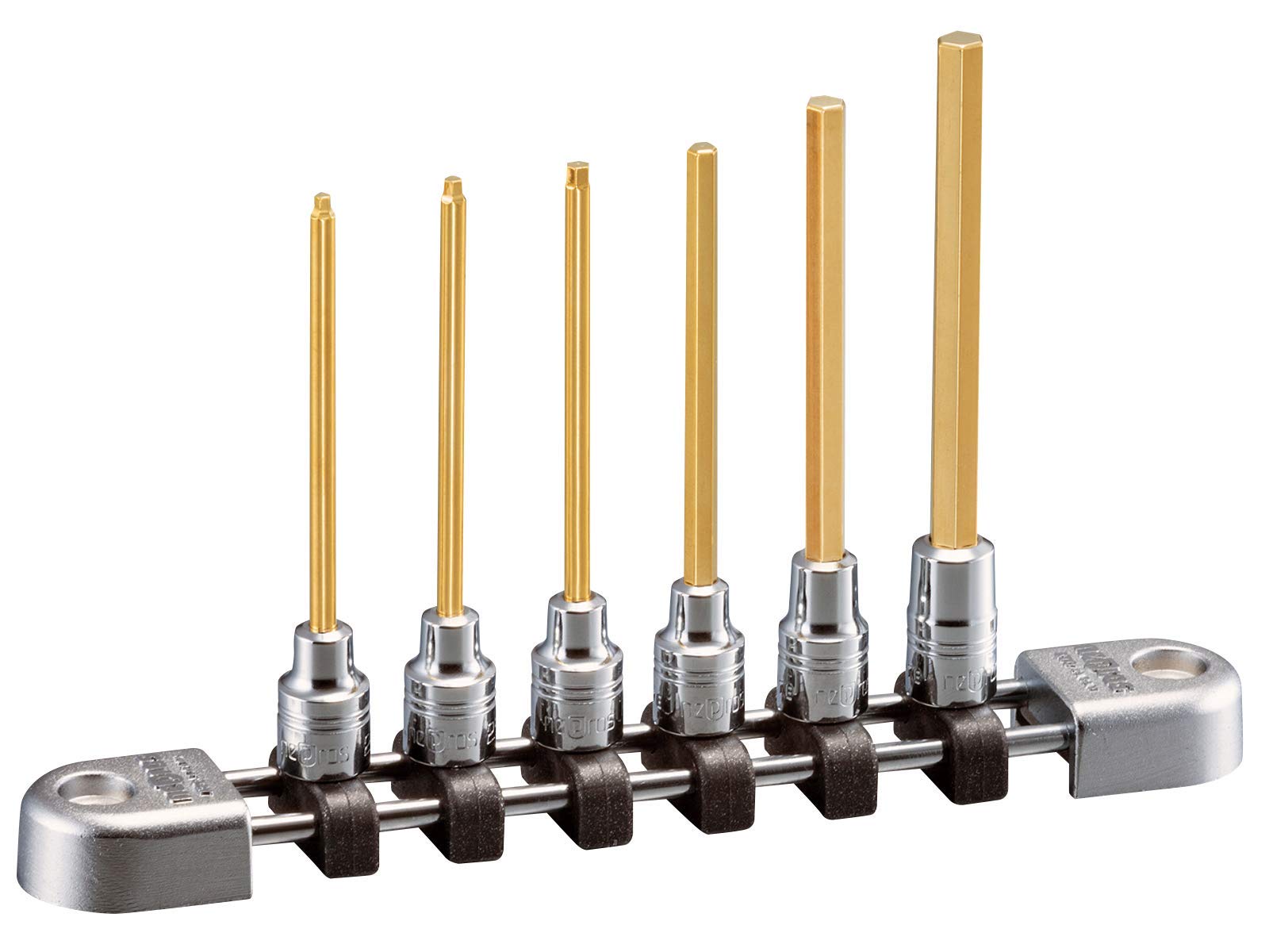 

Набор длинных шестигранных головок с битами Kyoto Machinery Tools Nepros (КТК) 6.3кв.м. [Набор 6]