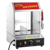 Vaporizador de Cachorro-Quente Comercial Elétrico de 2 Níveis para Aquecer Pães 27L Portas Deslizantes