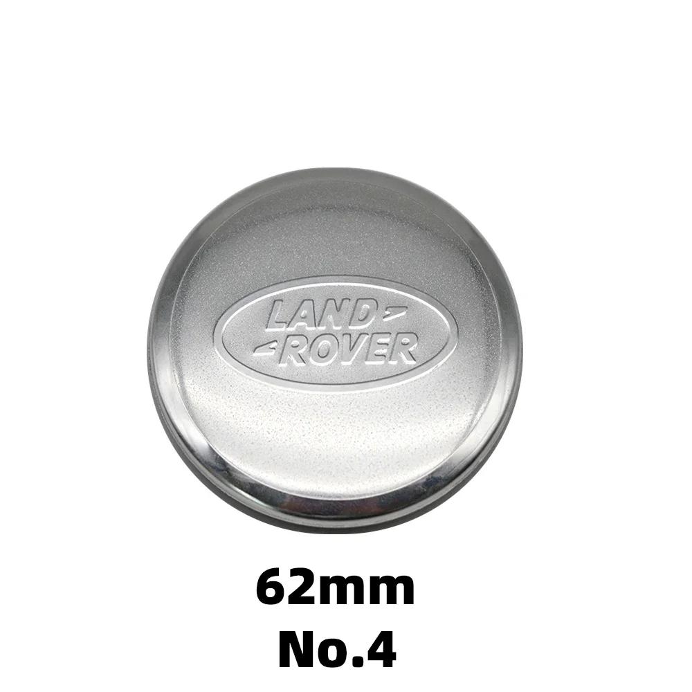 4Pcs 62mm Car Styling Car Wheel Center Hub Cap Covers Badge For Land rover SVR Discovery Velar Evoque Range Rover L322 L405 L551