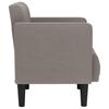 2 Seater Sofa Taupe 111 cm Fabric