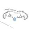 Korean Style Rhinestone Elk Bracelet - Luxurious Antler Jewelry for Women