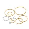 20 Stück Edelstahl Flache Lünetten Hohl Anhänger Kreise Charms Ohrringe Ringe Drahtreifen Anhänger für DIY Halskette Schmuckherstellung
