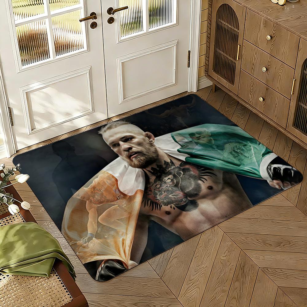 Boxer C-Conor M-McGregor Floor Mat Soft Thickened Absorbent Non-Slip Bedroom Living Room Door Mat Home Decor Flannel Rugs