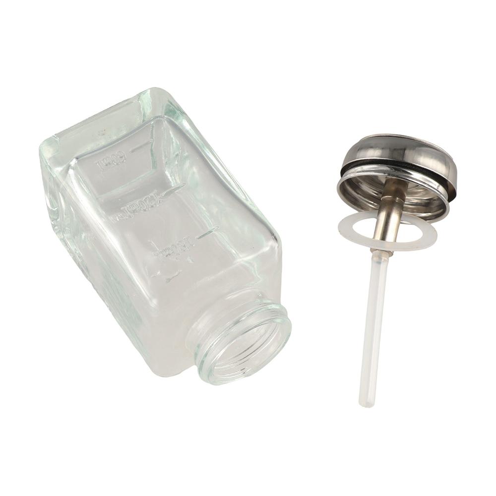 180ml/120ml Clear Refillable Bottle Glass Nail Polish Remover Bottle  Travel