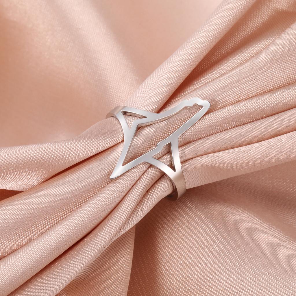 Cazador Adjustable Geography Map Rings for Women Men Stainless Steel Jewelry Country Finger Rings Gift 2026 Wholesale