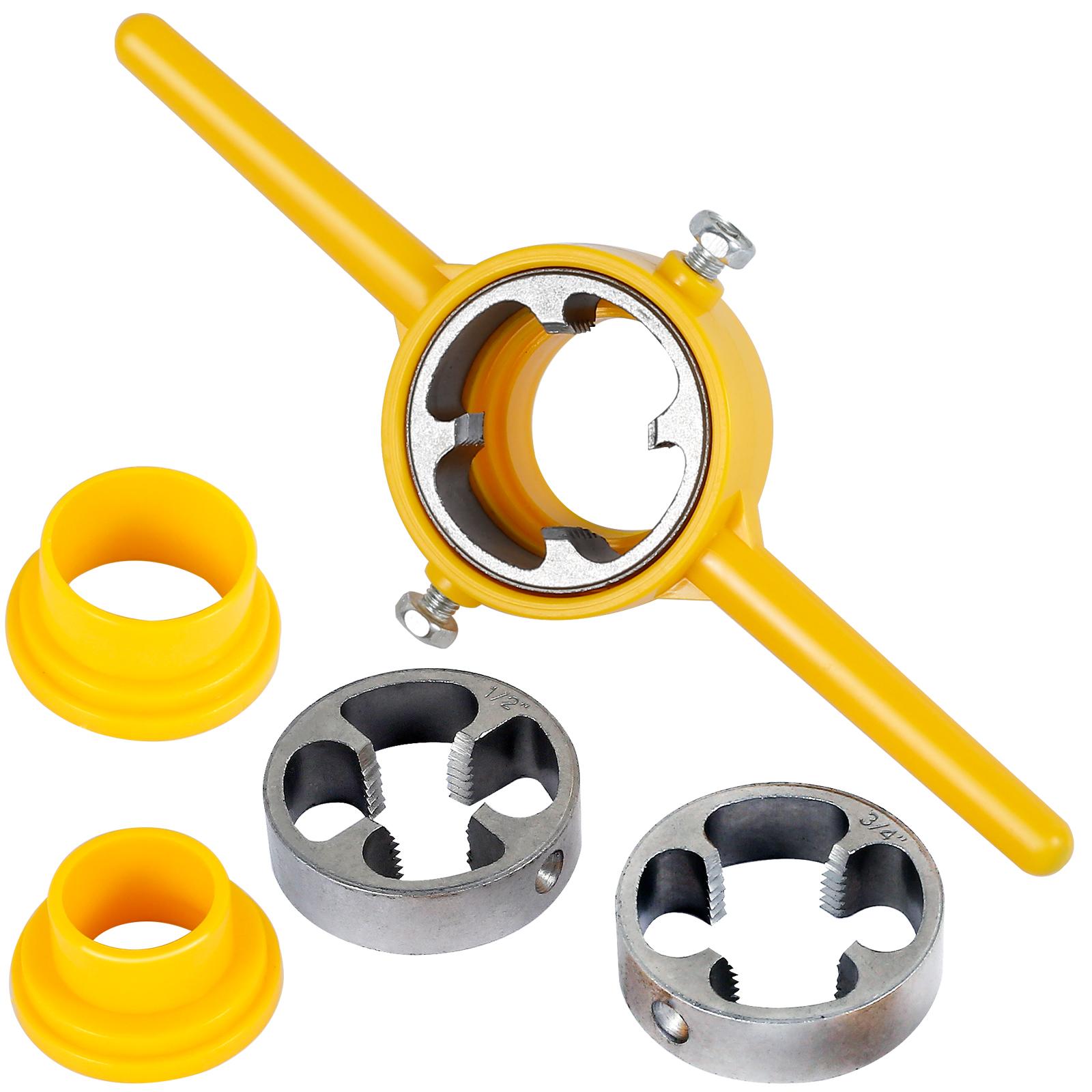 

Набор для нарезания резьбы на трубах из ПВХ, набор плашек для резьбы NPT, мощный 1/2NP 3/4 1 дюйм, производитель сантехнических инструментов для резьбы из ПВХ, набор плашек для винтов, ручные инструменты