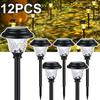 Solar Lawn Lights Outdoor Waterproof Garden Decor Light Ground Lamp Patio Balcony Garden Light LED Landscape Lamp for Yard Fence