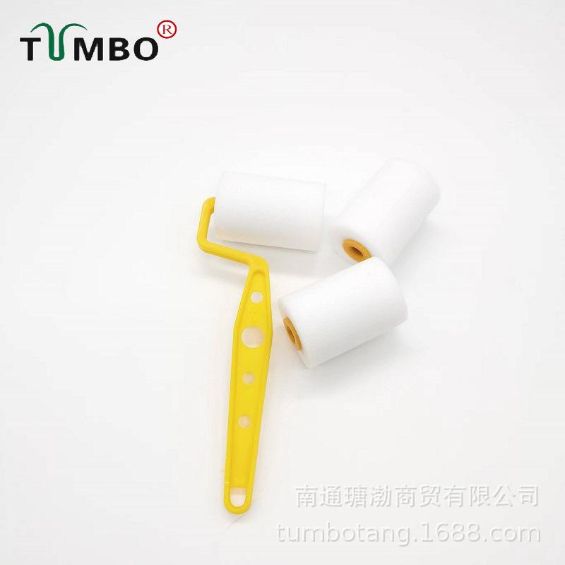 50 High-Density 2-Inch Oil-Based Sponge Roller Brushes for Wall Painting & Solvent-Resistant Applications