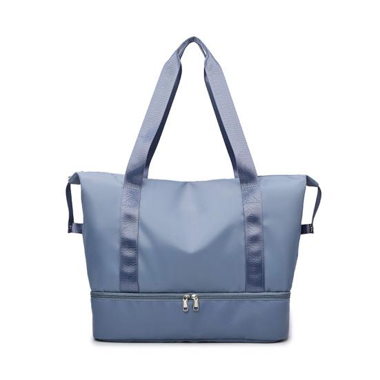 Waterproof Gym Tote Duffle Bag with Wet Pocket Shoe Compartment Weekender Overnight Tote for Travel Fitness Swimming