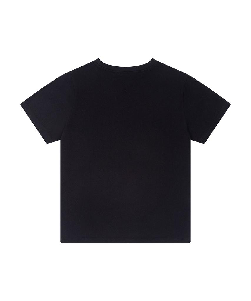 ILLIGO 129 Logo Patch T-Shirt Deep Black