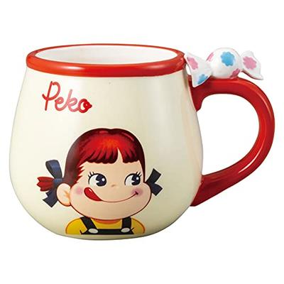 Fujiya Peko-chan Porcelain Mug with Figure, 300ml, SAN3546