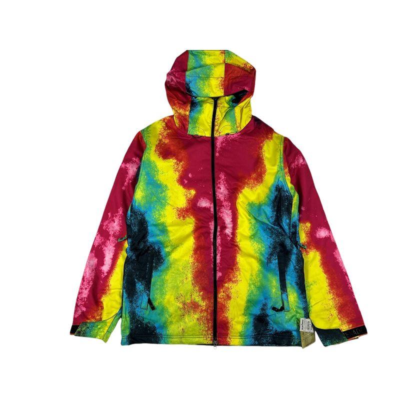 and American Style Men's Autumn and Winter Outdoor Snowboard and Ski Loose-Fitting Ski Jacket Couple's Tie-Dye Outdoor Windproof and Waterproof Coat