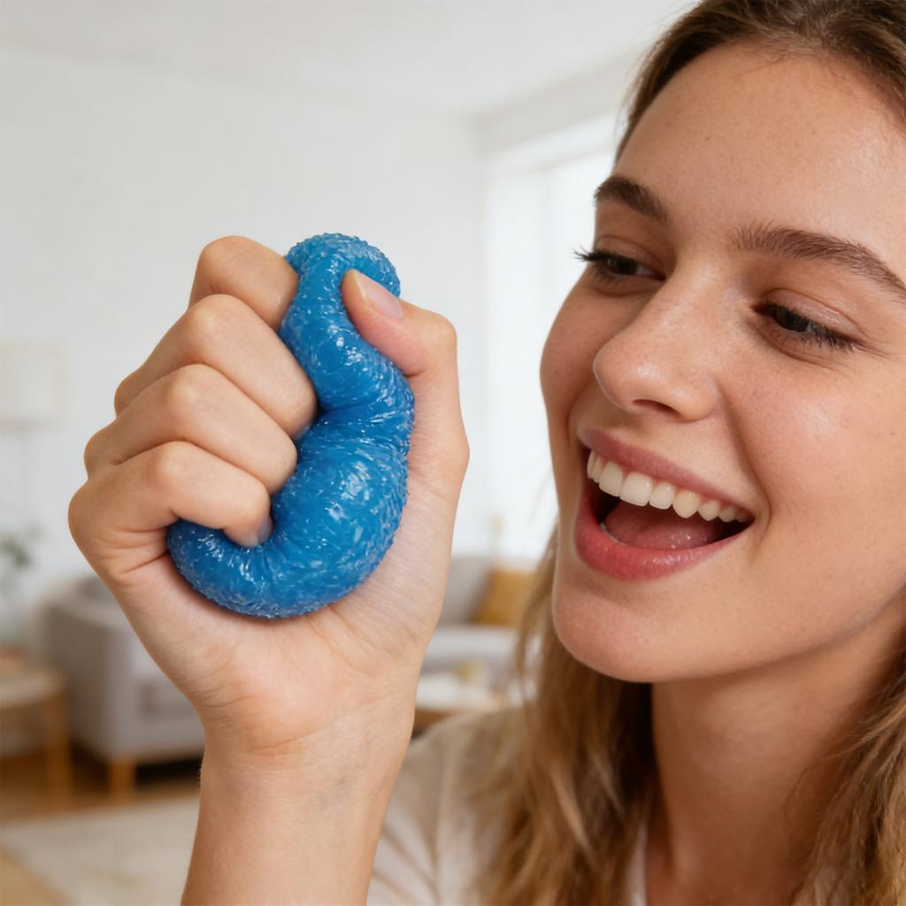 Spherical Stress Relief Fidget Toy Textured Soft Squishy Ball Sensory Handheld Toy for Anxiety and Focus Relief Durable Material