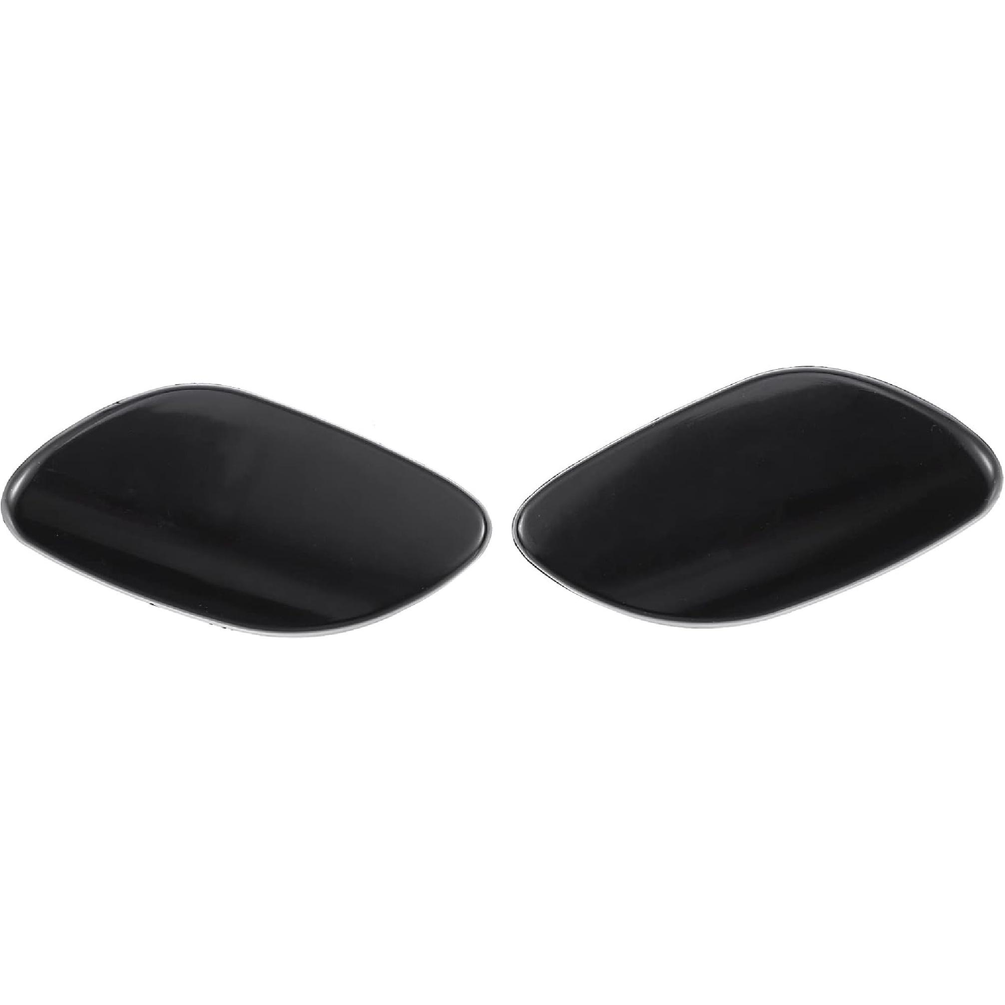 ACROPIX Front Left Right Side Bumper Headlight Washer Nozzle Cover Cap Fit for Volvo S80 - Pack of 2 Black