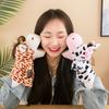 Hand puppet toy animal gloves mouth action plush doll