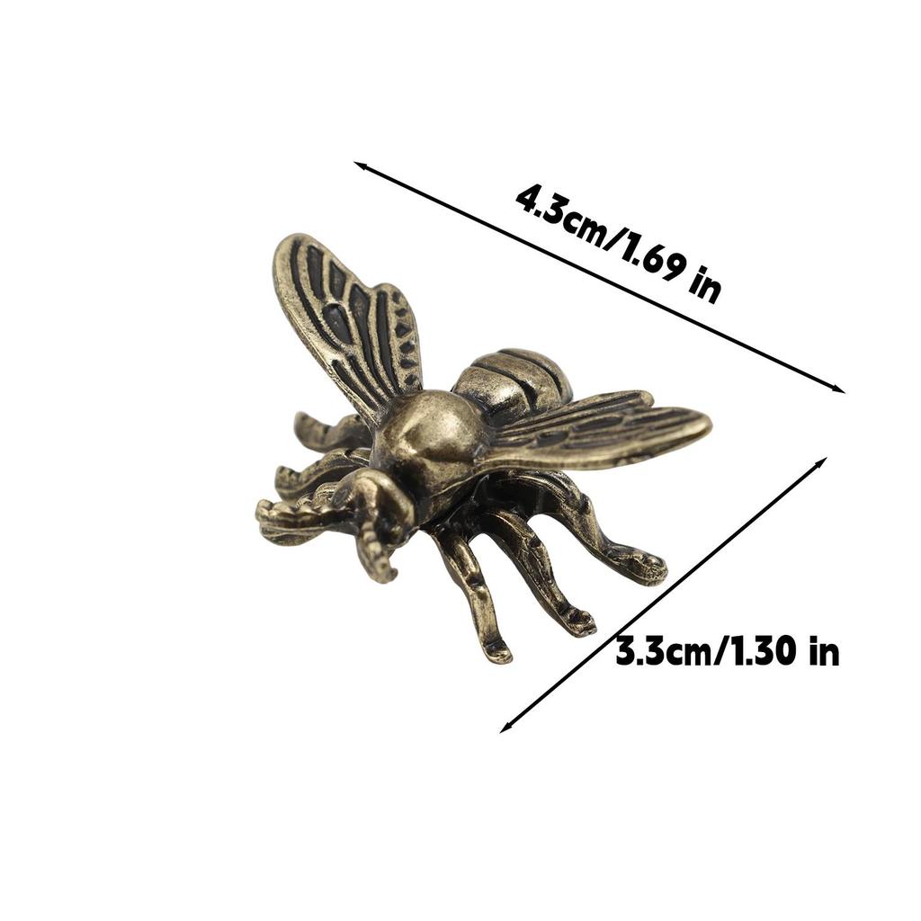 10-1 Stück Legierung Biene Insekt Honigbiene Figuren Miniaturen Handwerk Sammlung Schreibtisch Kleine Ornamente Heimdekorationen Zubehör