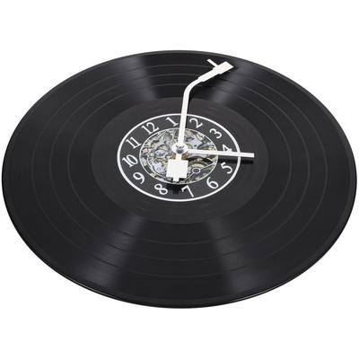 Homoyoyo Vinyl Record Wall Clock, 12-inch, 335g, Retro Decor, Quiet Wall Clock for Bedroom/Living Room, Easy Installation, Interior Wall Clock