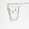 Irregular Ccb Beaded Brooch Sparkling Tassel Brooch For Women Ankle Chain Jewelry High-Quality Heart Pendant Brooch For Gift