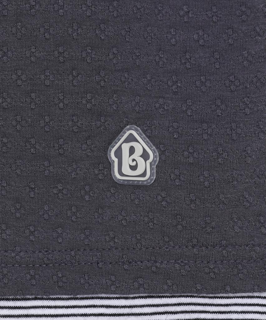 BAUF Shirred Layered Long Sleeve [Charcoal]