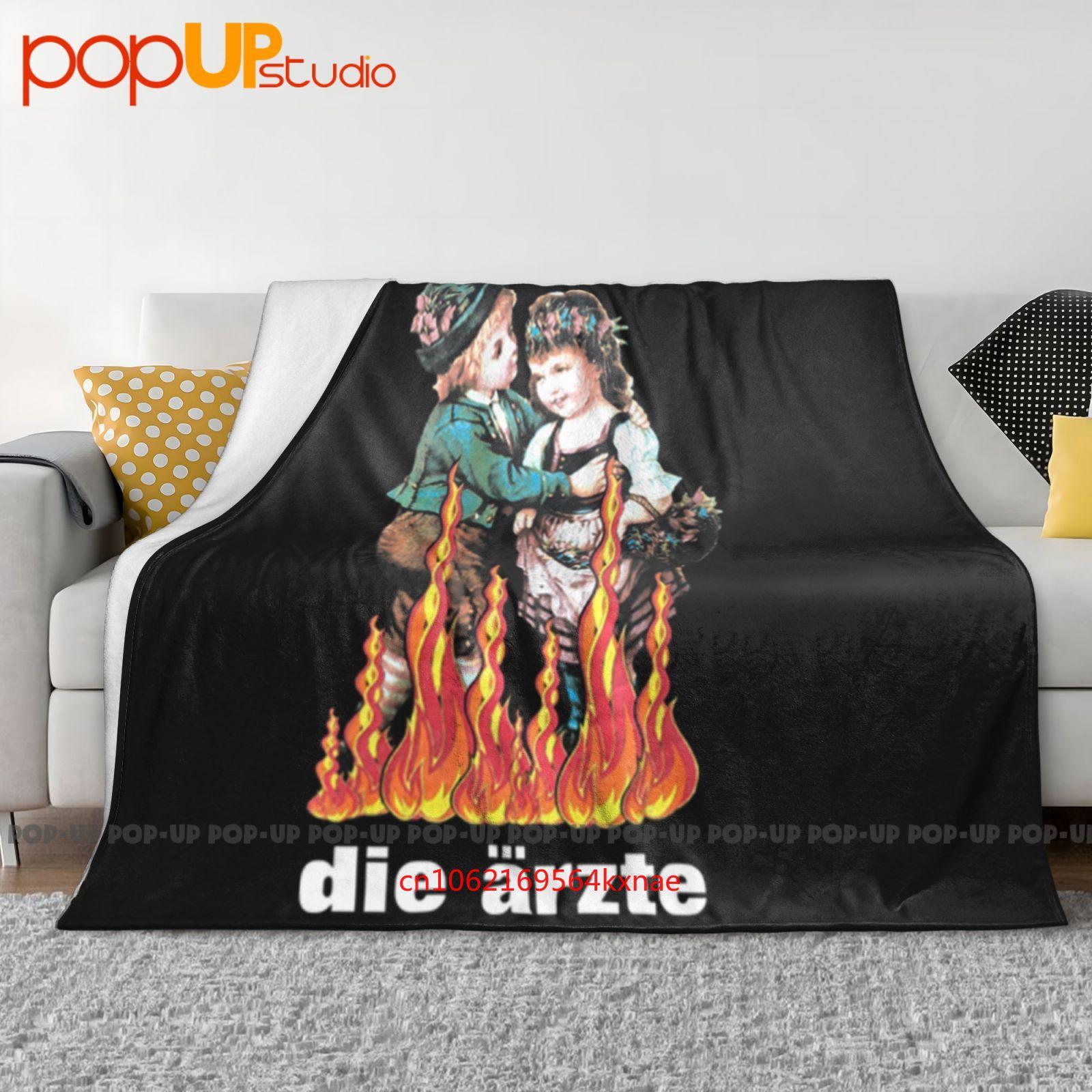 Vintage Die Arzte Ärzte Berlin Rock Band Ultra-Soft Blanket Quilt Winter Sofa Cover Bed Covers 30x40in