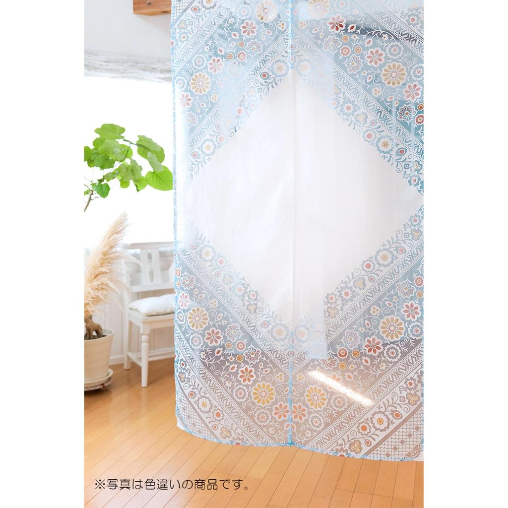 Tomo Corporation Kiyof Noren Room Interior Curtain, Navy, Long, Divider, Sheer, Decor, 85x150cm, 12225-870-344