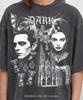 Dark Gothic Cathedral Bats Crosses Comfort Colors® Tshirt, Vampire Couple Occult Chalices Spooky Horror Medieval Architecture Vintage Tee