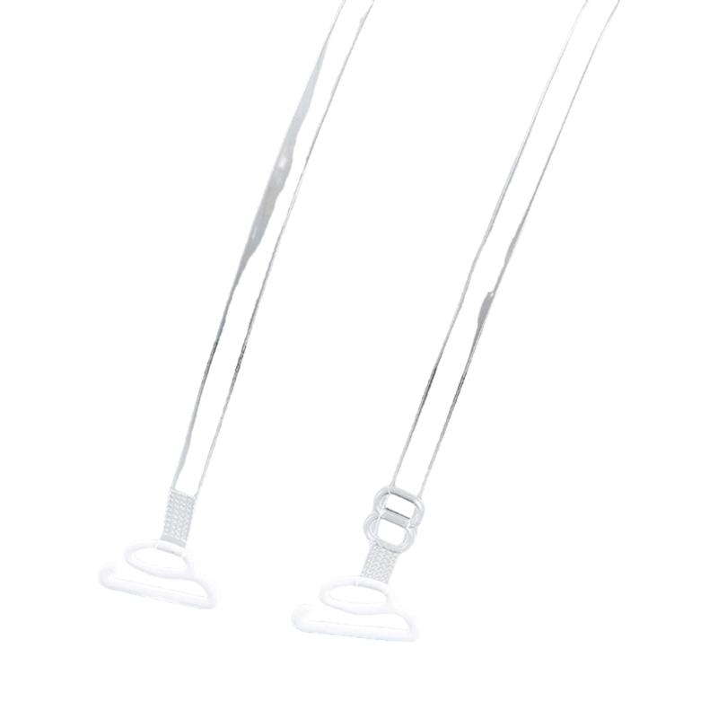 Clear Adjustable Bra Straps Extra Long Thin Anti Slip Invisible Underwear Shoulder Straps For Strapless Dresses And Tops