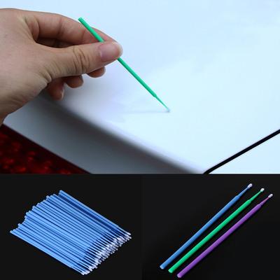 100pcs Portable Paint Brushes Car Applicator Stick Paint Touch-up Disposable Dentistry Pen Auto Cleaning Maintenance Supplies