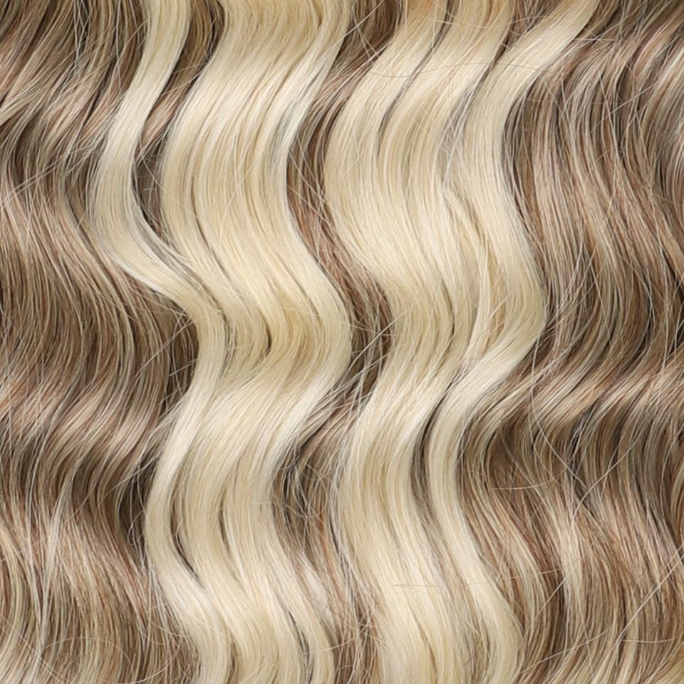 FREEDOM Synthetische Lockige Braiding Haarverlängerungen 24 Zoll/60 cm Lang Tief Wellig Twist Häkelzöpfe Haare Ombre Braun Regenbogen Haare