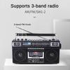 Przenośny Trzypasmowy Stary Radio Kasetowe Bluetooth Dysk Flash USB Karta SD Wielofunkcyjny Rejestrator 340*165*93mm