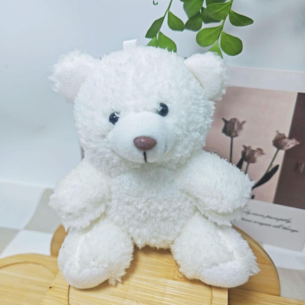 Nový Rozkošný Kudrnatý Plyšový Přívěsek Klíčenka Medvídek