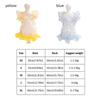 Comfortable Dog Princess Dress 3D Floral Dog Vest Cute Puppy Summer Dress  Outdoor Activities