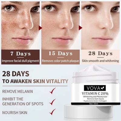 30ml Remove Dark Spots Freckle Cream Vitamin C 20 Portable C20 Whitening Freckle Spot Cream for Female