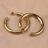 Big Round Stainless Steel Hoop Earrings For Women Men Minimalist Gold Color Circle Earrings Punk Hiphop Party Jewelry