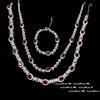 Myanmar Mogok Pigeon Blood Ruby Wheat Spike Necklace, Neon-Plated 18K Gold Christmas Red Zircon Bracelet Set