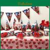 Marienkäfer-Mädchen Motto Party Zubehör Set Papier Teller Becher Servietten Und Mehr