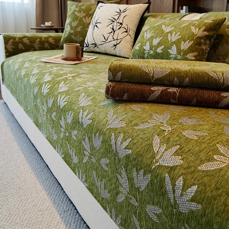 

Подушка для дивана из шенилла, всесезонная, универсальная, новая, нескользящая, прямая, подушка, кожаный чехол для дивана, тканевая подушка для сиденья 70x70