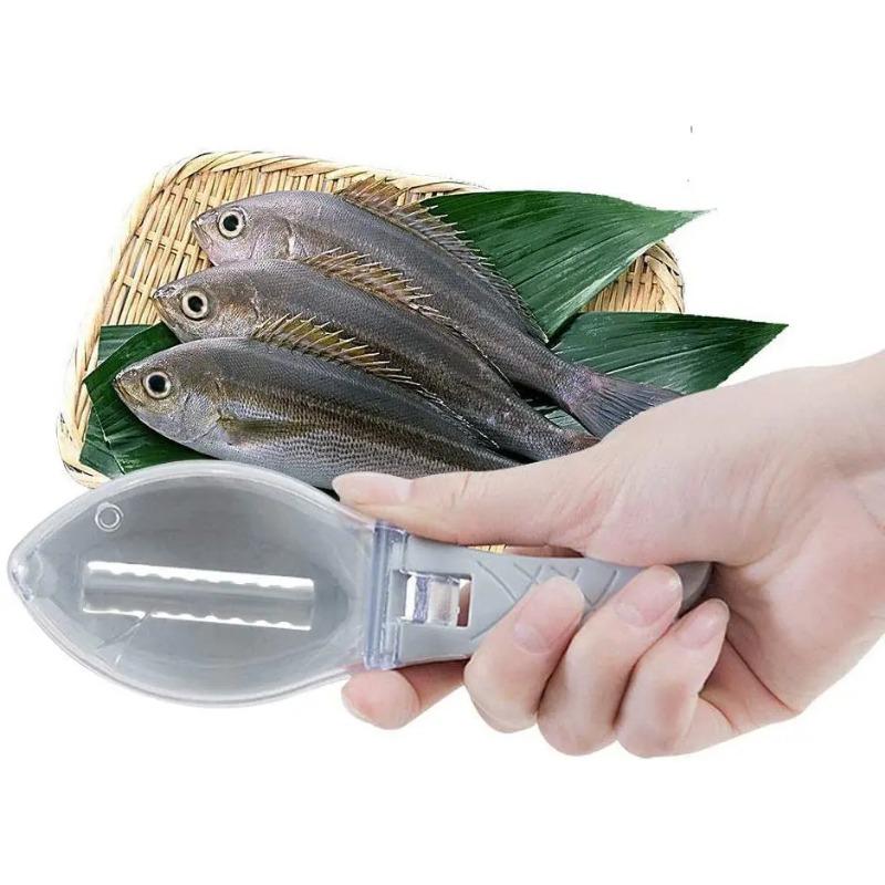 Fish Scales Graters Scraper Fish Cleaning Tool Scraping Scales Device with Cover Home Kitchen Cooking Fishing Tool Pesca Tackle