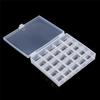 1pc Plastic Empty Bobbins Case Sewing Machine Bobbin Organizer Storage Clear Box for 25 Spools