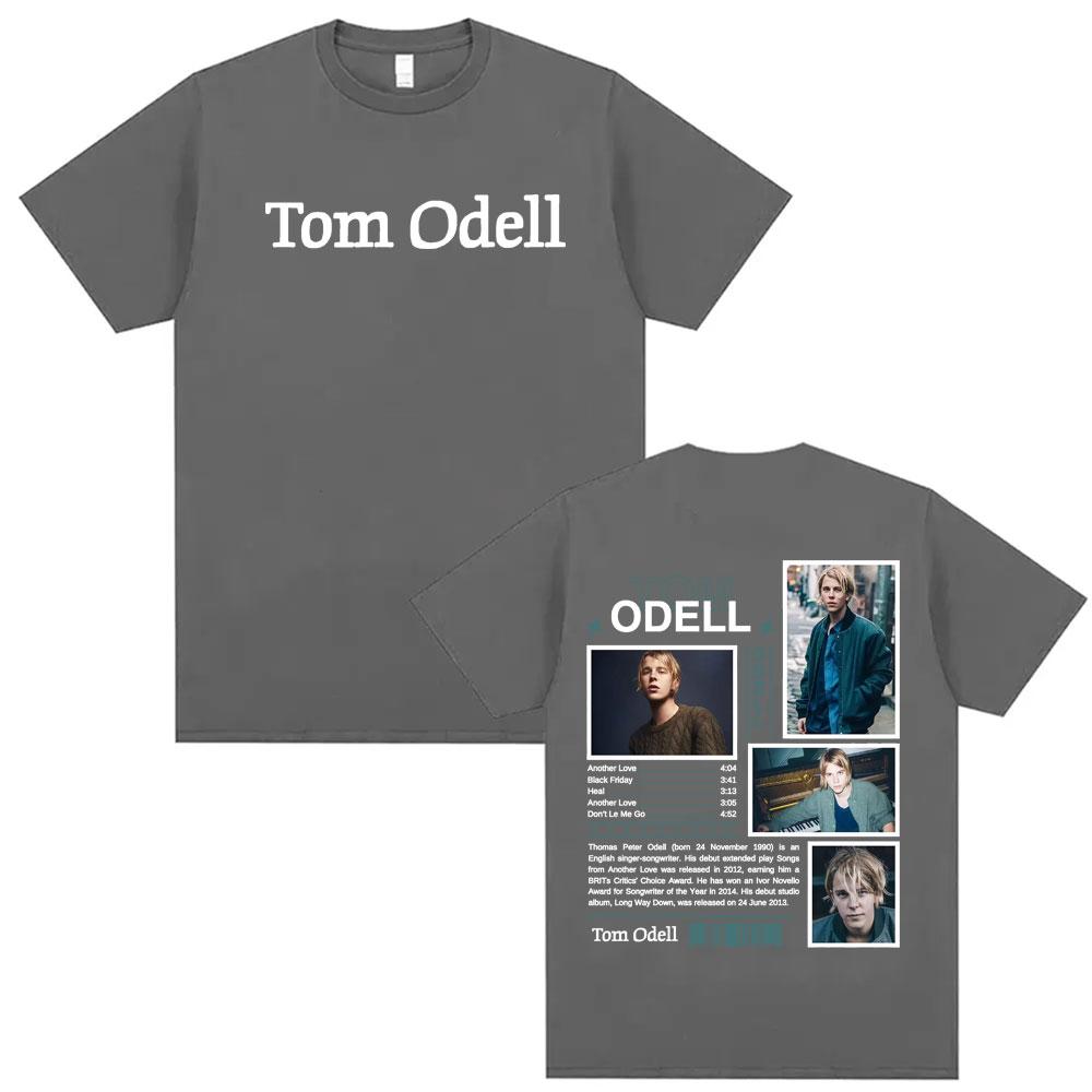 2025 Summer Singer Tom Odell Music Album Flat Tshirt Mens Retro Hiphop Tshirt Super Round Neck Cotton Shortsleeved Tshirt