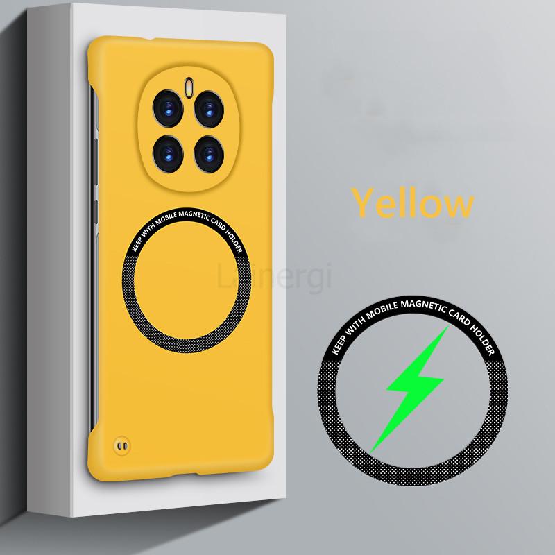 Bezrámečkový magnetický pro Magsafe tenký kryt pro Honor Magic7 Pro Magic 7Pro 5G bezdrátové nabíjení tvrdý zadní kryt