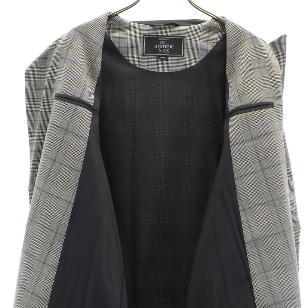 Thee Hysteric XXX made in Japan Glen check Chester coat S gray Men's Used