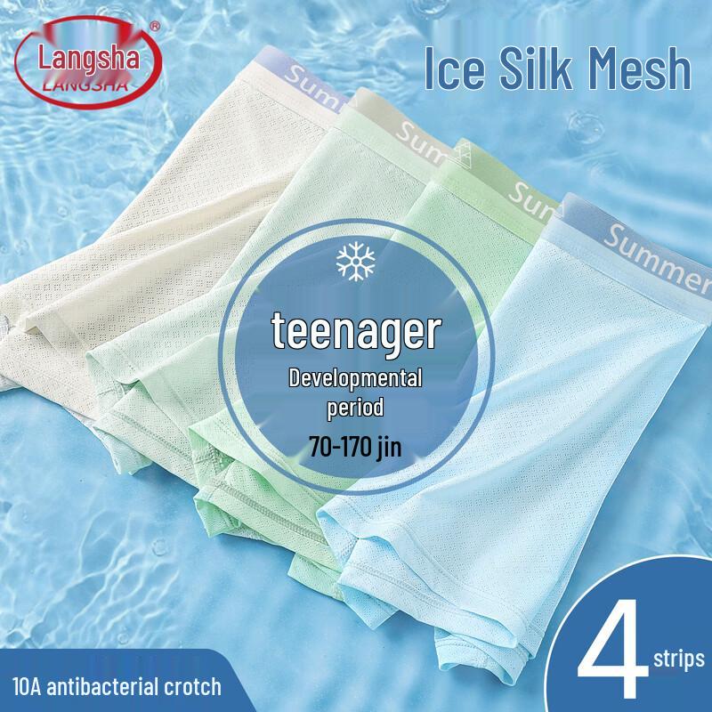 LangSha Teen Boys  Ice Silk Breathable Underwear XL