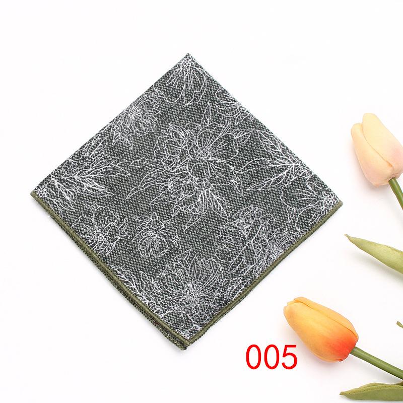 Rael Men'S British Retro Pattern Square Towel Suit Pocket Towel Wedding Business Suit Shirt Batch Handkerchief
