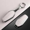 BYD Han EV TPU Leather Key Case for Seagull, Song Plus/Pro - Full Wrap Protective Shell with Buckle