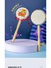 Wooden Sheepskin Baby Rattle Handheld Wave Drum for Newborns and Toddlers