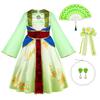 Enfants Mulan Cosplay Robe de Princesse Filles Style Chinois Hanfu Costume Traditionnel Enfants Anniversaire Fête de Carnaval Vêtements de Fée