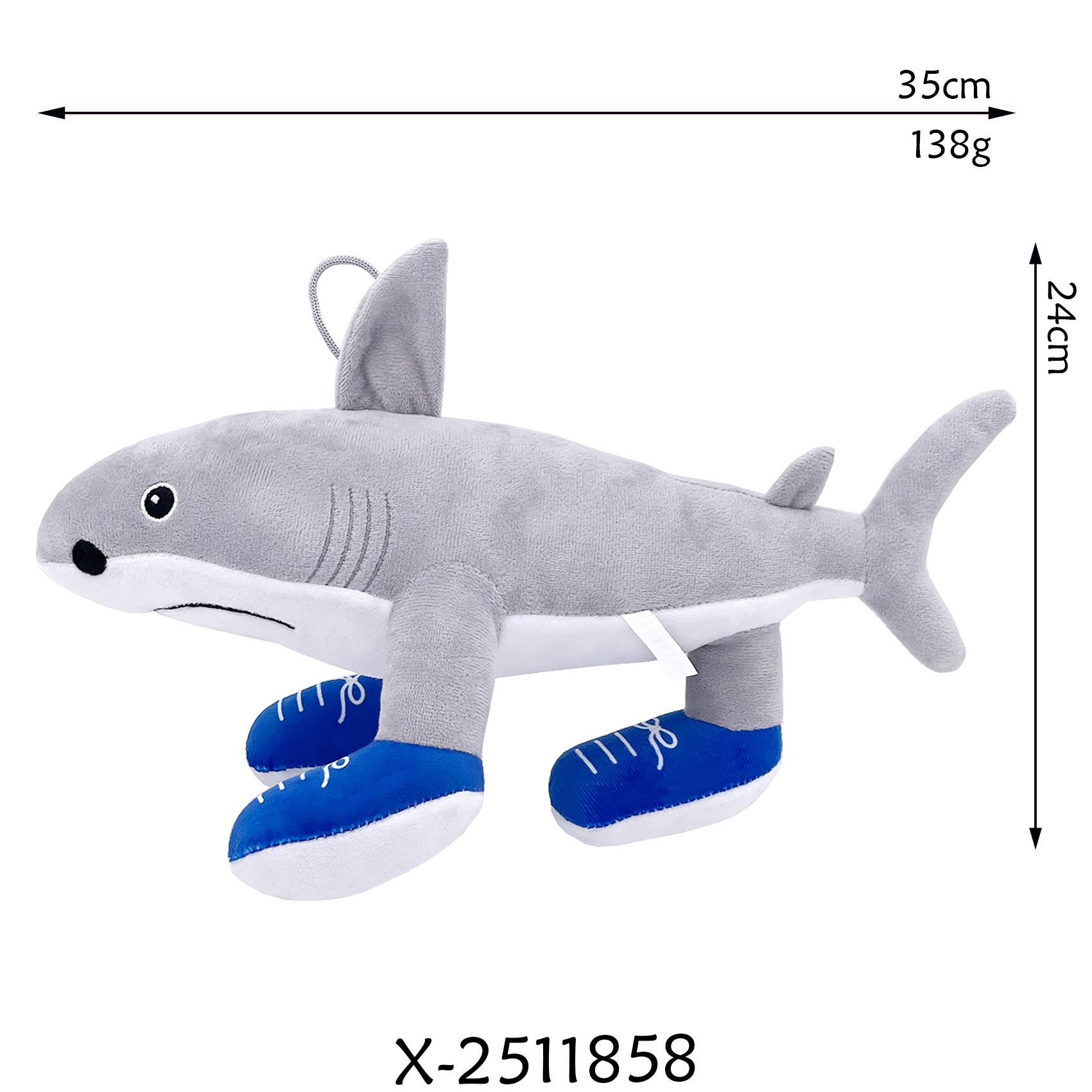 

Tungtungsahur & Tralalo Shark Figurines: Shan Hai Jing Plush Toys in Stock 30 cm