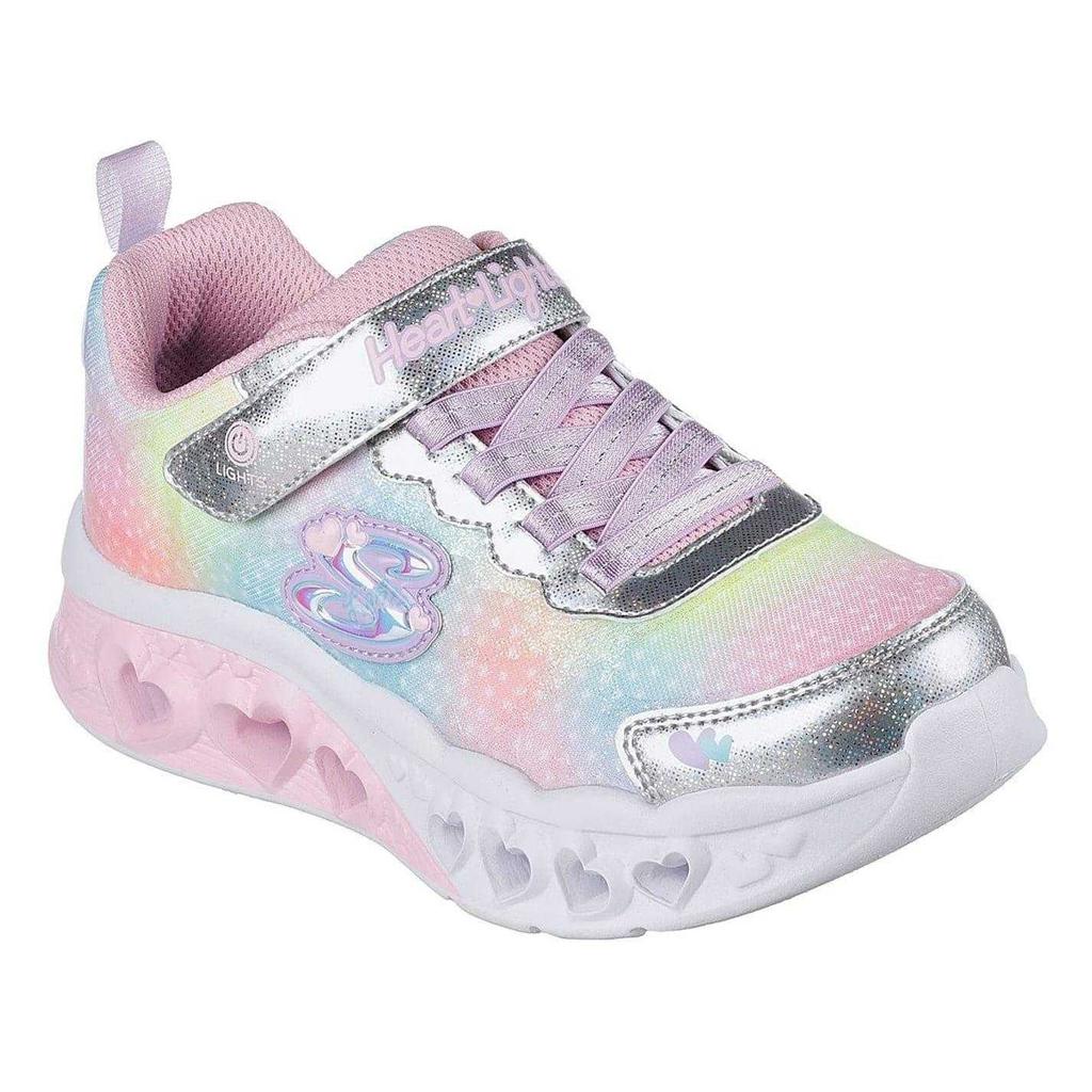 Skechers Girls Flutter Heart Light Up Flat Trainers